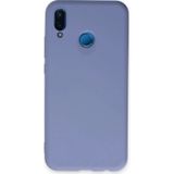 Huawei P20 Lite Kılıf Nano Içi Kadife Silikon - Lila