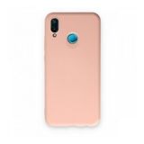 Huawei P20 Lite Kılıf Nano içi Kadife Silikon - Pudra