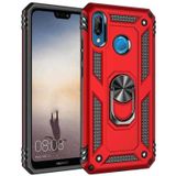 Huawei P20 Lite Kılıf Tank Zırh Yüzüklü Mıknatıslı Standlı Kapak Vega