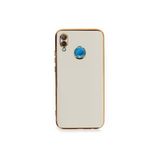 Huawei P20 Lite Kılıf Volet Silikon - Beyaz-(5796)