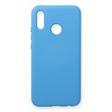 Huawei P20 Lite Uyumlu Kılıf Nano İçi Kadife Silikon - Mavi