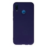 Huawei P20 Lite Uyumlu Kılıf Nano İçi Kadife Silikon - Mor