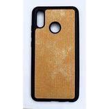 Huawei P20 Lite Uyumlu Kumaş Baskılı Yumuşak Ve Esnek Kılıf Gold