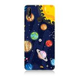 Huawei p20 Lite Uyumlu Silikon Kılıf Gezegenler Ve Yıldız Haritası