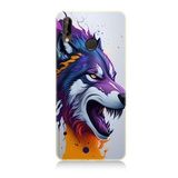 Huawei p20 Lite Uyumlu Silikon Kılıf Kızgın Savaşçı Kurt