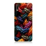 Huawei p20 Lite Uyumlu Silikon Kılıf Pastel Renkli Düğüm İpler