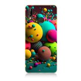 Huawei p20 Lite Uyumlu Silikon Kılıf Renkli Küre Daireler