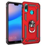 Huawei P20 Lite Yüzüklü Tank Kılıf Bordo