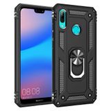 Huawei P20 Lite Yüzüklü Tank Kılıf Siyah