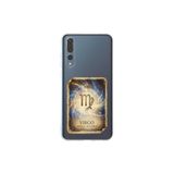 Huawei P20 Pro ile Uyumlu Burç Kartları Başak Tasarımlı Şeffaf Silikon Kılıf