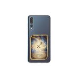 Huawei P20 Pro ile Uyumlu Burç Kartları Yay Tasarımlı Şeffaf Silikon Kılıf