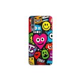 Huawei P20 Pro ile Uyumlu Grafiti Aşk Tasarımlı Şeffaf Silikon Kılıf