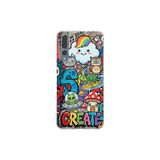 Huawei P20 Pro ile Uyumlu Grafiti Create Art Tasarımlı Şeffaf Silikon Kılıf