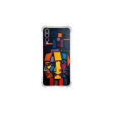 Huawei P20 Pro ile uyumlu Köşe Korumalı Kılıf Metamorfoz Trinite Tasarımlı Uv Baskılı
