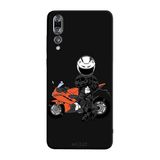 Huawei P20 Pro İle Uyumlu Siyah Cool Rider Desenli Silikon Kılıf