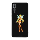 Huawei P20 Pro İle Uyumlu Siyah Sun Fairy Desenli Silikon Kılıf