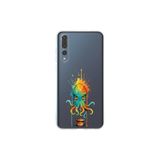 Huawei P20 Pro ile uyumlu Splash ahtapot tasarımlı şeffaf silikon kılıf