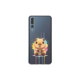 Huawei P20 Pro ile Uyumlu Splash Kapibara Tasarımlı Şeffaf Silikon Kılıf