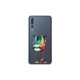 Huawei P20 Pro ile Uyumlu Splash Tembel Hayvan Tasarımlı Şeffaf Silikon Kılıf