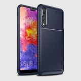 Huawei P20 Pro Kılıf Karbon Görünümlü Silikon Zipax-Zr-Negro