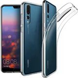 Huawei P20 Pro Kılıf Mnc Süper Silikon Kapak-Renksiz