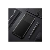 Huawei P20 Pro Kılıf Negro Karbon Görünümlü Silikon Kapak + Ekran Koruma 6547