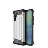 Huawei P30 Pro ile uyumlu Çİft Katman Koruyucu Crash Military Tank Kılıf - Gri