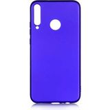Huawei P40 Lite E Kılıf Soft ve Pürüzsüz Yüzeyli Ipeksi Silikon Kapak - Saks Mavi
