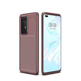 Huawei P40 Pro Kılıf Focus Karbon Kamera Korumalı Silikon Kılıf
