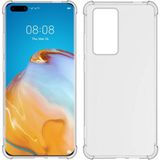 Huawei P40 Pro Köşeli Şeffaf Anti Shock Silikon Kılıf - Huawei P40 Pro