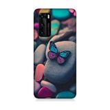 Huawei P40 Uyumlu Renkli Taş Desenli Silikon Kılıf