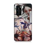 Huawei P40 Uyumlu Soyut Kadın Desenli Silikon Kılıf