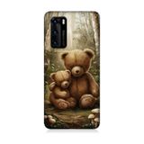 Huawei P40 Uyumlu Teddy Ayılar Desenli Silikon Kılıf