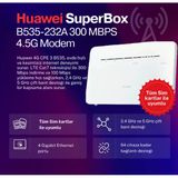 Huawei Superbox B535-232 300 Mbps 4.5G Modem (2 Yıl Huawei Türkiye Garantili)