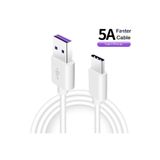 Huawei Usb Type C Girişli Süper Orjinal Hızlı Şarj Ve Data Kablosu 5a Kutu Çıkması Mor Kablo
