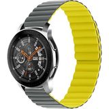Huawei Watch Buds Saat Kordonu Mıknatıslı Parçalı Kayış Strap - Gri - Sarı