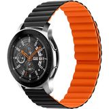 Huawei Watch Buds Saat Kordonu Mıknatıslı Parçalı Kayış Strap - Siyah - Turuncu