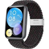 Huawei Watch Fit 2 Likralı Spor Kordon - Siyah - Çok Renkli