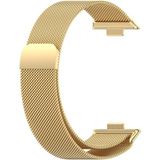 Huawei Watch Fit 3 / Fit 4 / Fit 4 Pro Uyumlu Milano Metal Hasır Mıknatıslı Kordon Paslanmaz Çelik - Fit3 / Fit 4 / Fit 4 Pro - Gold