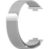 Huawei Watch Fit 3 / Fit 4 / Fit 4 Pro Uyumlu Milano Metal Hasır Mıknatıslı Kordon Paslanmaz Çelik - Fit3 / Fit 4 / Fit 4 Pro - Gümüş