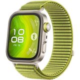 Huawei Watch Fit 3 / Fit 4 / Fit 4 Pro Uyumlu Premium Cırtlı Hasır Kordon – Nefes Alabilen Sport Loop, Ayarlanabilir Hafif ve Konforlu Akıllı Saat Kayışı - Yeşil