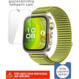 Huawei Watch Fit 4 Pro Uyumlu Kolay Uygulama Aparatlı Temperli Cam Ekran Koruyucu - Şeffaf