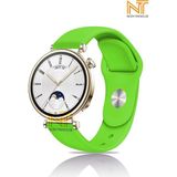Huawei Watch Gt 2 42MM /gt 3 42MM / Gt 3 Elegant 42MM Liquid Silikon Kordon 20MM - Açık Yeşil