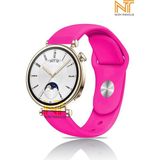 Huawei Watch Gt 2 42MM /gt 3 42MM / Gt 3 Elegant 42MM Liquid Silikon Kordon 20MM - Barbie Pink
