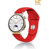 Huawei Watch Gt 2 42MM /gt 3 42MM / Gt 3 Elegant 42MM Liquid Silikon Kordon 20MM - Kırmızı