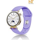 Huawei Watch Gt 2 42MM /gt 3 42MM / Gt 3 Elegant 42MM Liquid Silikon Kordon 20MM - Lila