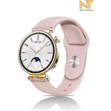 Huawei Watch Gt 2 42MM /gt 3 42MM / Gt 3 Elegant 42MM Liquid Silikon Kordon 20MM - Pembe