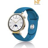 Huawei Watch Gt 2 42MM /gt 3 42MM / Gt 3 Elegant 42MM Liquid Silikon Kordon 20MM - Petrol Mavisi