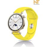Huawei Watch Gt 2 42MM /gt 3 42MM / Gt 3 Elegant 42MM Liquid Silikon Kordon 20MM - Sarı