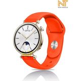 Huawei Watch Gt 2 42MM /gt 3 42MM / Gt 3 Elegant 42MM Liquid Silikon Kordon 20MM - Turuncu